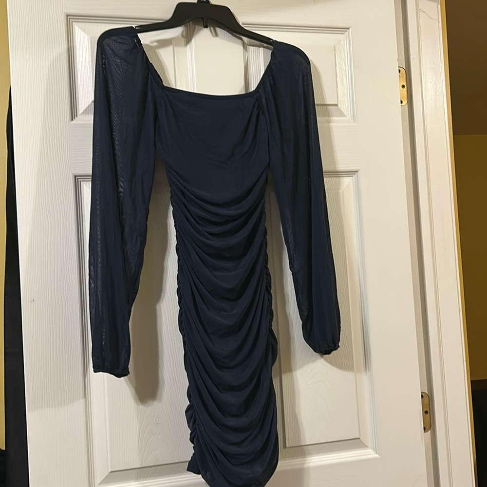 Juniors mini dress navy size xs